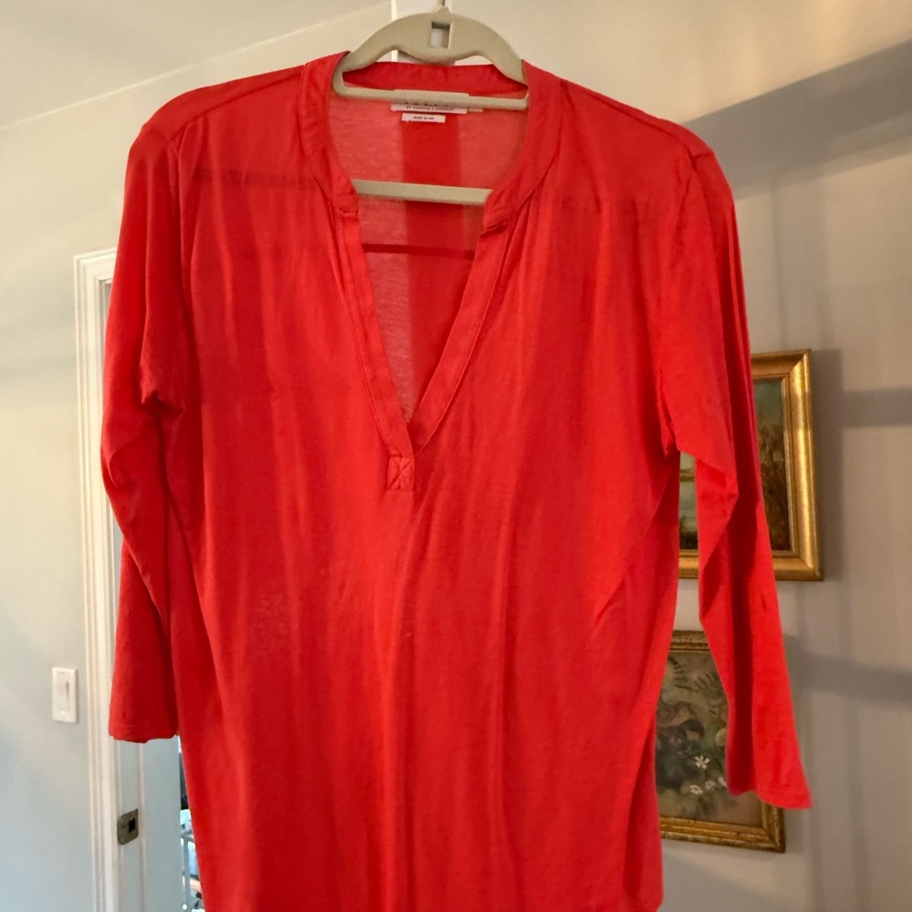 Red Long Sleeve Top